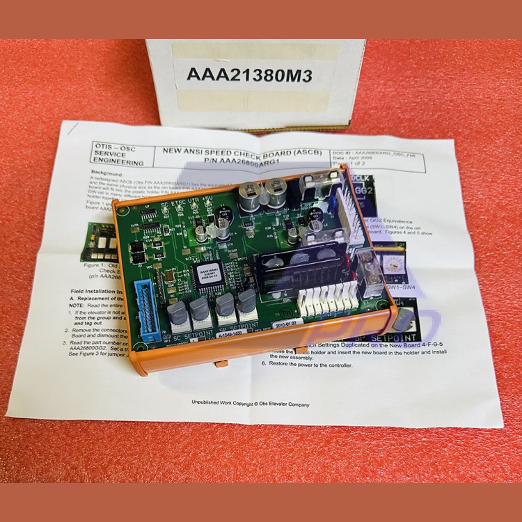 Плата контроля скорости ASCB AAA26800ARG1 (старая модель AAA26800GG1) AAA21380M3 Otis