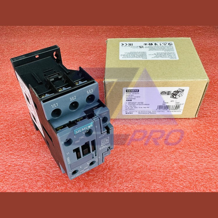 Контактор 32A 15kW 1NO 1NC 110VAC 3RT2027-1AF00 Siemens