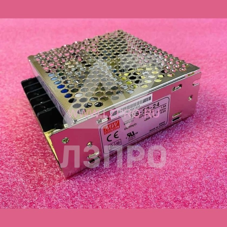Блок питания +24V 2,2A RS-50-24 Mean Well
