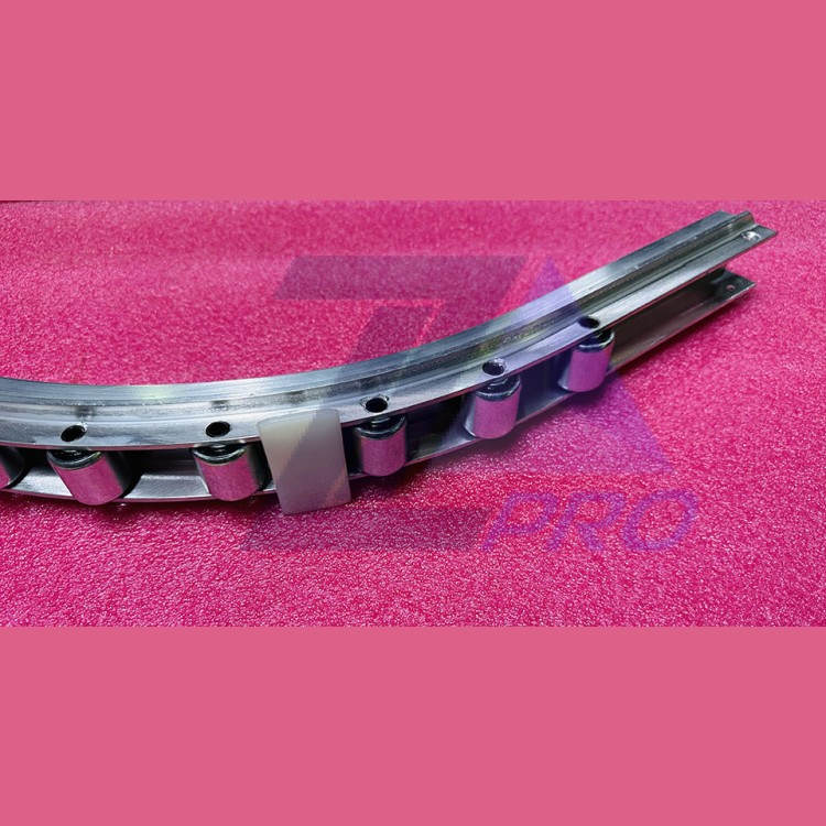 Основа алюминиевая огибающего участка в сборе с роликами 17шт 506NCE 606NCT DAA2000NP2 Otis